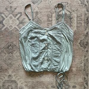 Light Blue Spaghetti Strap Tank Top Anthropologie